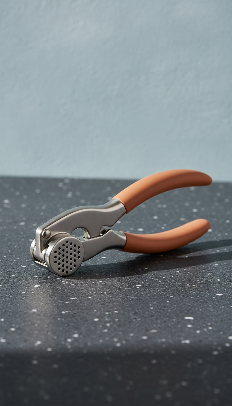 Ergonomic Garlic Press in a new setting